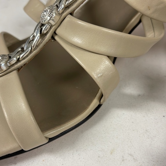 Brighton TESORO Kitten Heel Sandals Women’s Size 9 Color - Biscotti - Taupe - Picture 12 of 16